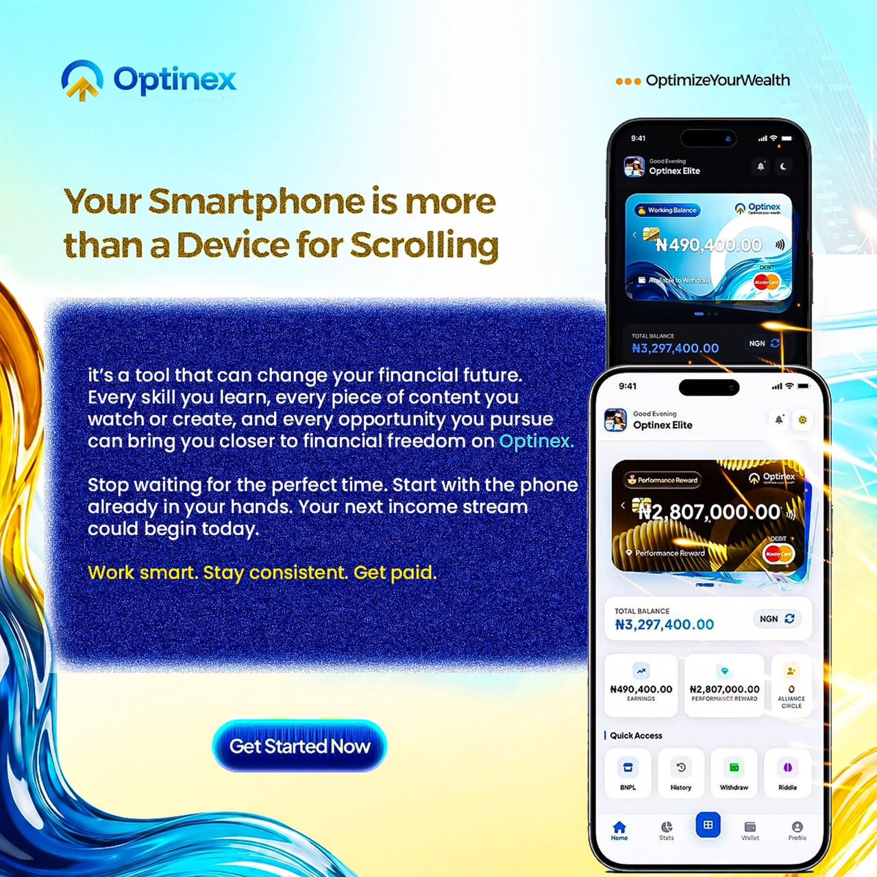 OPTINEX Digital Earning Platform